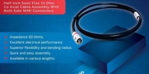 Half Inch Semi Flex 50Ohm Co-axial cable assembly with both side N(M) Connectors