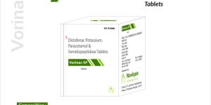 Diclofenac Potassium, Paracetamol & Serratiopeptidase Tablets