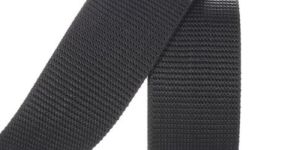 Black Polyester Narrow Woven Fabric