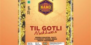 NAMO-TIL-GOTLI CHATPATA MUKHWAS (225 gm) DELIGHTFUL MIXTURE IS DOUBLE ROASTED, SOFT & CRUNCHY MOUTH FRESHENER