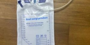 White PVC Urine Collection Bag