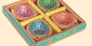 4 Pcs Decorative Non Wax Diya