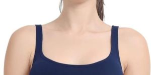 Blue Non Padded Sports Bra