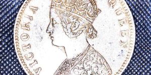 Victoria 1862 One Rupee Silver Coin