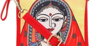 Ghunghat Lady Printed Mobile Sling Bag