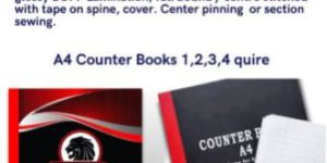 A4 Counter Book