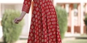 Printed Anarkali Kurti