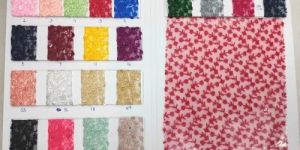 Net Schiffli Sequence Work Fabric