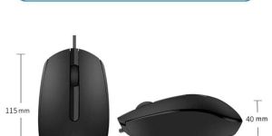 HP M10 Wired USB Mouse with 3 Buttons High Definition 1000DP