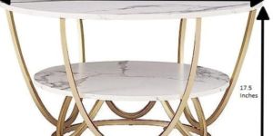 Marble Top Round Coffee Table