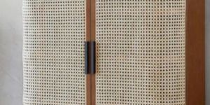 Rattan Door Shoe Storage Cabinet