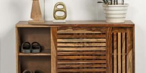 Sheesham Wood Shoe Rack