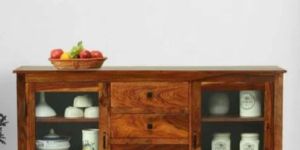 Solid Sheesham Wood Crockery Cabinet