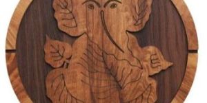 Wooden Ganesha Wall Decor