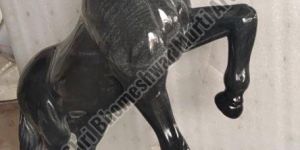 Black Marble Horse Statue