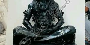 Black Stone Shiva Statue
