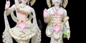 Marble Radha Krishna Statue
