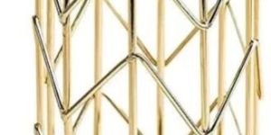 Iron Metal Golden Pen Holder