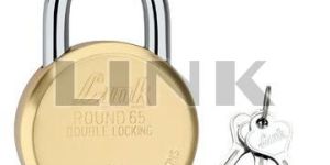 Link 65mm Brass Round Pad Lock