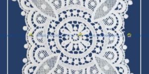 White Polyester Chemical Butta Patches