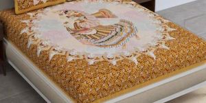 Cotton Jaipuri Print Double Bedsheet