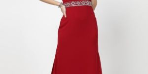 Ladies Embroidery off Shoulder Gown