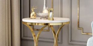 Stainless Steel Corner Table