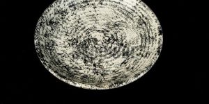 1010 White and Black Narrow Lines Side Plate