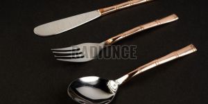 1052 Copper and Stainless Steel Cutlery Set of 3 Pcs