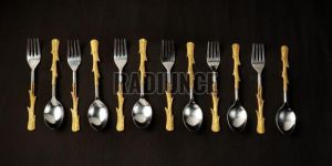 1053 Stainless Steel Spoon and Fork Set of 12 Pcs