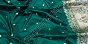 Olive Green Banarasi Saree