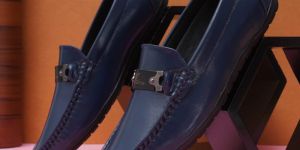 Mens Blue Loafer Shoes