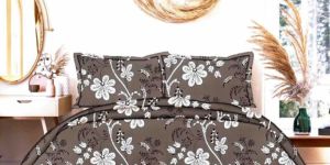 3D Heavy Soft Floral Printed Double Bed Sheet