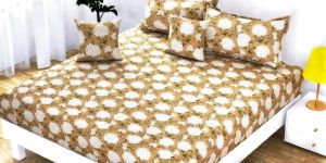 Pure Cotton Multicoloured Double Bed Sheet