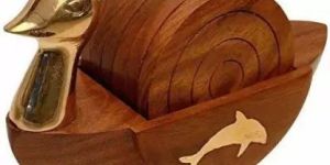 Stylish Wooden Tea Coaster Set