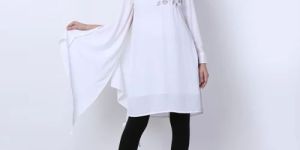 Ladies Bubble Crepe Designer Kurti