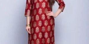 Ladies Party Wear Silk Kurti