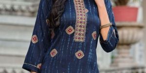 Ladies Printed Rayon Kurti