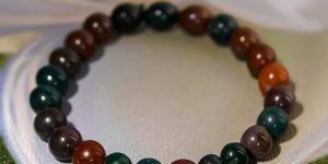 Blood Stone Beaded Bracelet