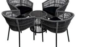 Outdoor Wicker Chair Table Set