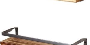 Wooden Double Layer Wall Rack