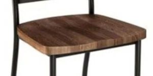 Wooden Seat Metal Chair