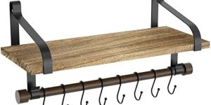 Wooden Single Layer Wall Rack