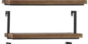 Wooden Triple Layer Wall Rack