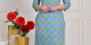 Cotton Round Neck Kurti