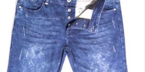 Mens Ripped Denim Shorts