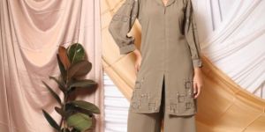 Square Pattern Pintex Co-Ord Set