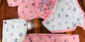 Baby Boys Pink Printed Kids Nightwear Set