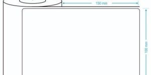 100mmx150mm 400 Lr Thermal Barcode Labels