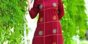 Ladies Rayon Kurti with Sharara Set